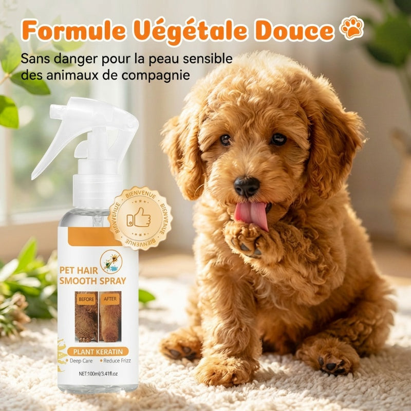 Spray démêlant et désodorisant pour animaux