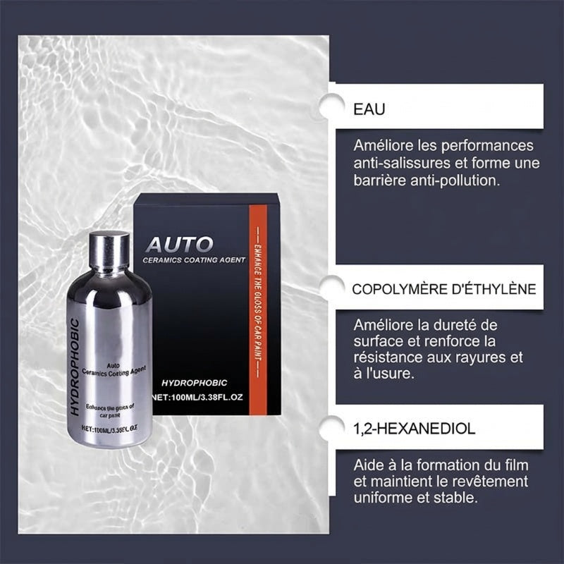 Kit de pulvérisation de revêtement céramique nano pour voiture