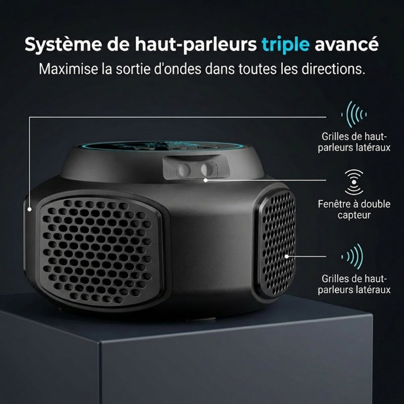 Répulsif antiparasitaire à ultrasons haute puissance
