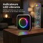 Sonnette Sans Fil avec Lumière LED à 7 Couleurs