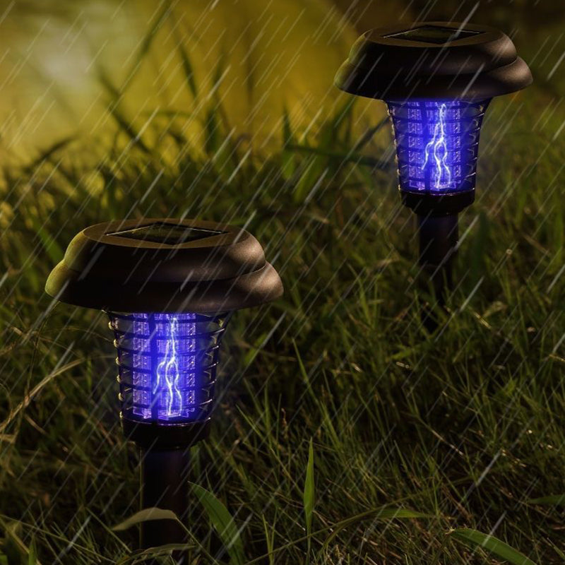 Lampe solaire anti-moustiques sur piquet