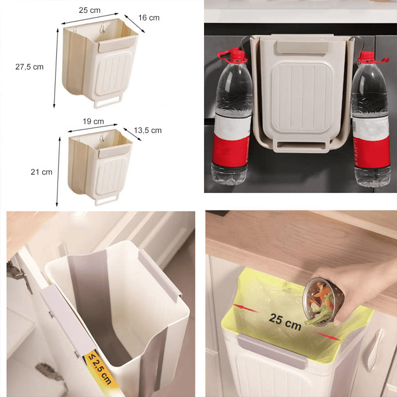 Poubelle Suspendue Pliable Polyvalente pour Cuisine