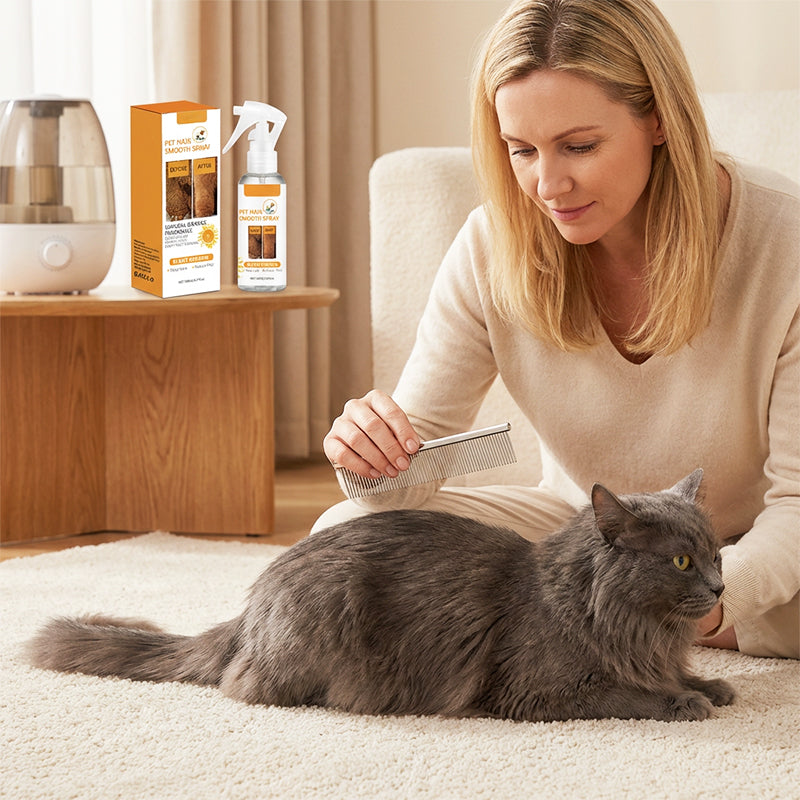 Spray démêlant et désodorisant pour animaux