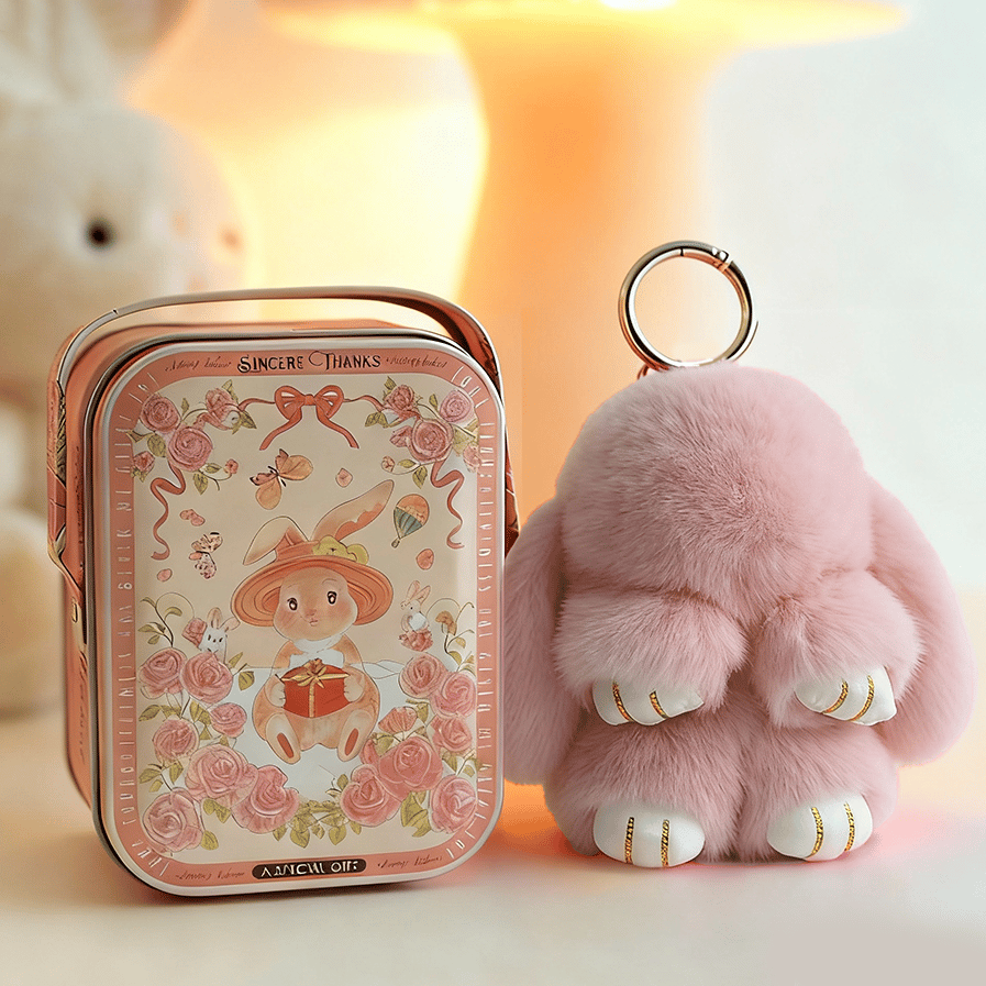 🐰60 % DE RÉDUCTION MAINTENANT ! 🏆 Breloques en forme de lapin doux fait à la main : design adorable, fil de qualité supérieure et parfait pour les sacs/clés 🎀