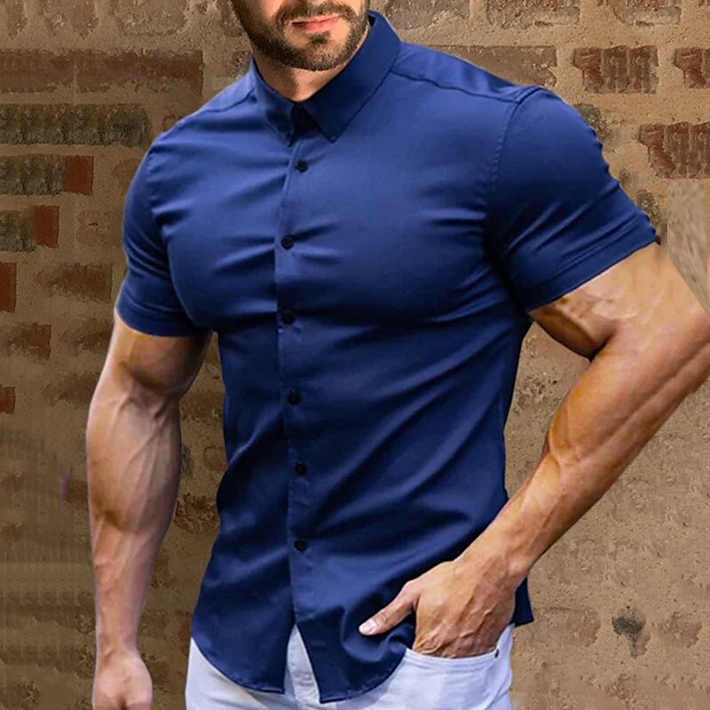 👔⚡60 % DE RÉDUCTION ! | Chemises pour hommes sans repassage – Pas de repassage, infroissables et confortables toute la journée !
