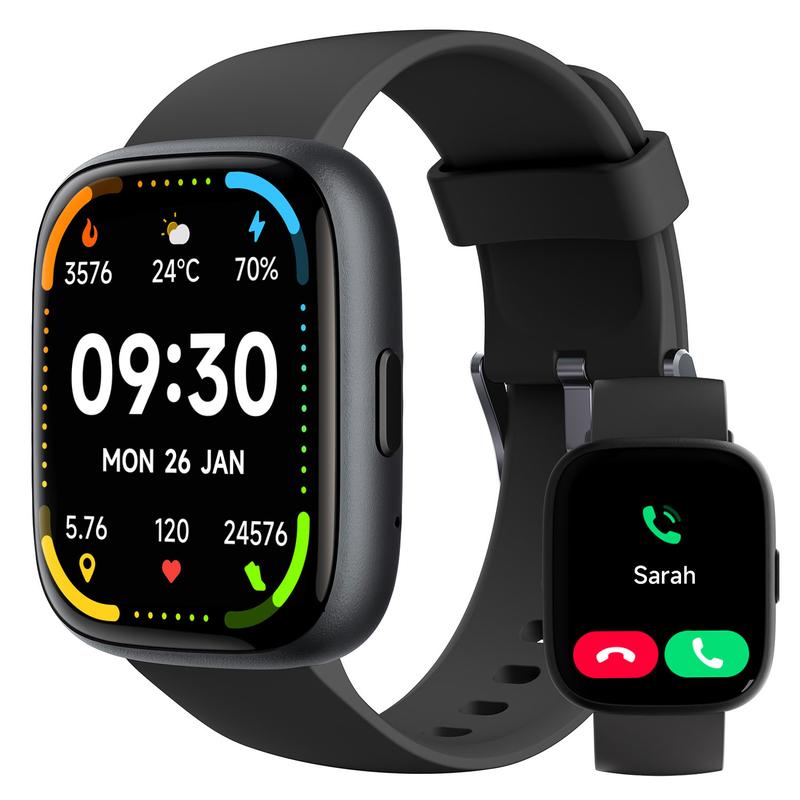 Montre connectée étanche IP68 pour femmes et hommes : bracelet d’activité, répondre/passer des appels, suivi du sommeil, 100 modes sportifs, podomètre