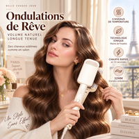 🔥 50% DE RÉDUCTION ! ✨ Fer à Boucler Ondulant 32 mm Céramique Ionique