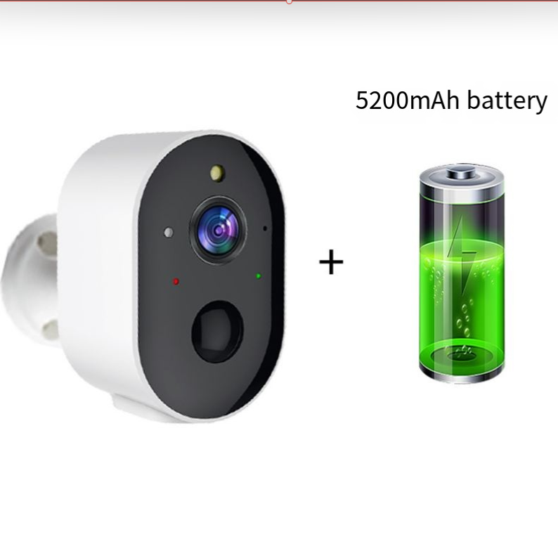 Caméra de Sécurité Domestique Intelligente Sans Fil WiFi avec Commande à Distance par Téléphone et Vidéo HD