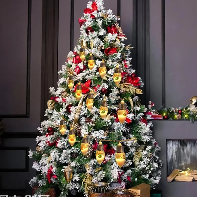 🎄Décorations lumineuses de Noël avec guirlande lumineuse à boules