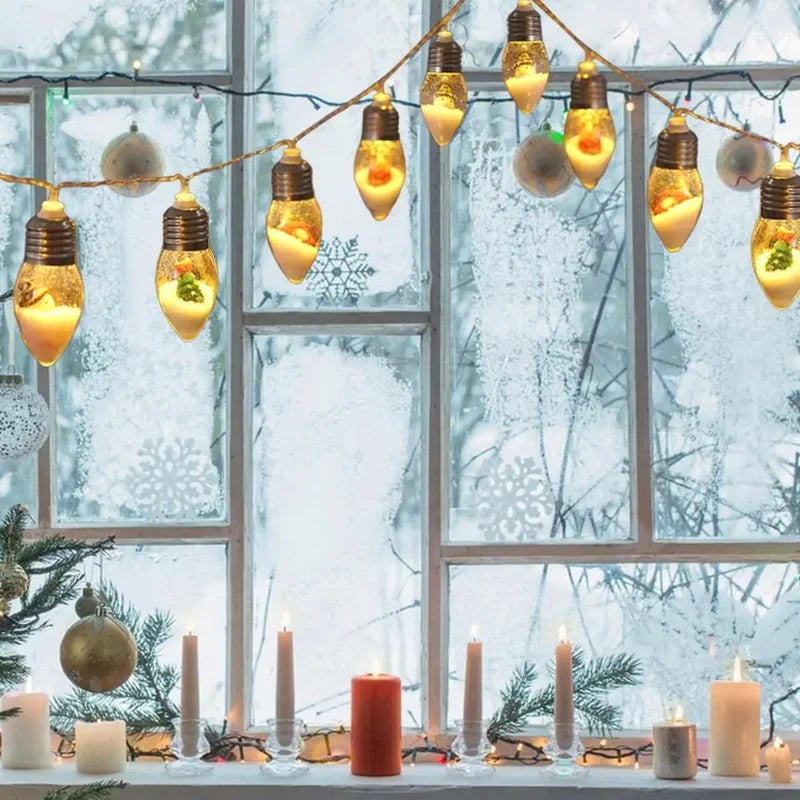 🎄Décorations lumineuses de Noël avec guirlande lumineuse à boules
