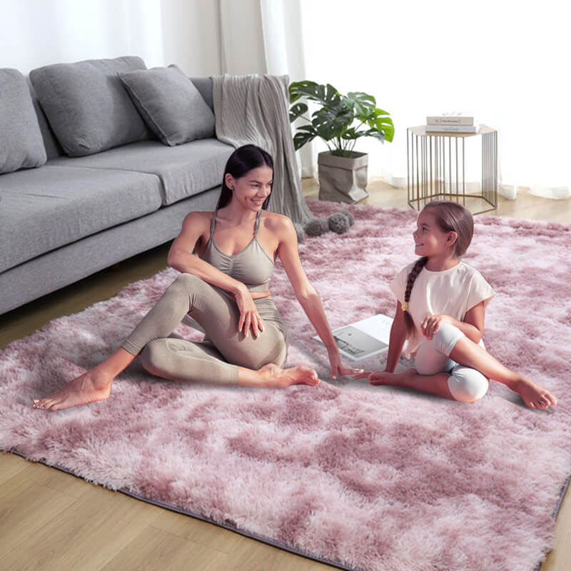 ⏳Spécial à durée limitée⏰Tapis de sol en pelouche à dégradé de couleurs🛋️