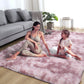 Tapis de sol en peluche à dégradé