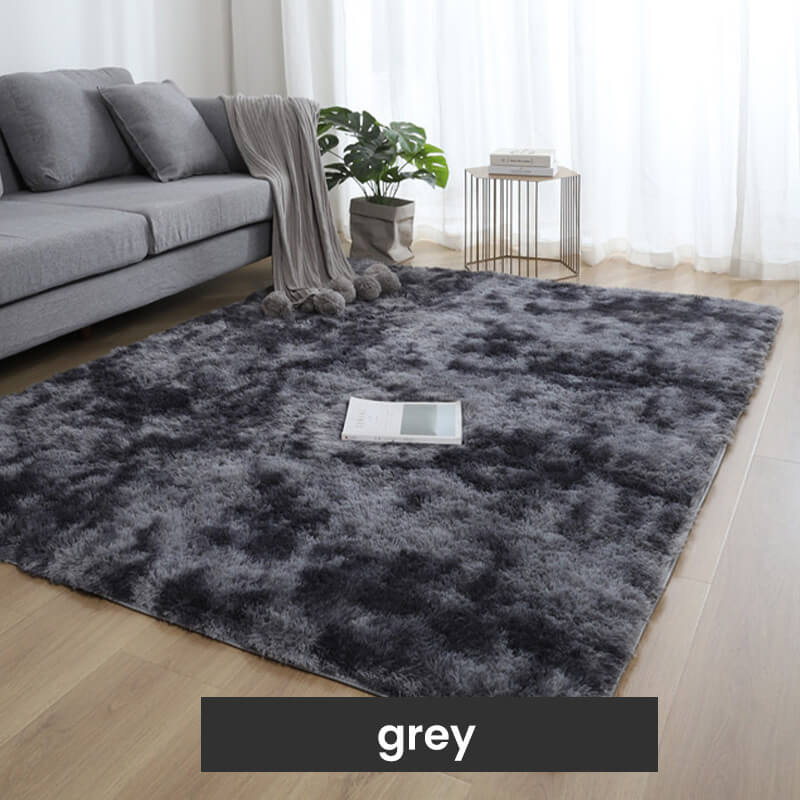 Tapis de sol en peluche à dégradé