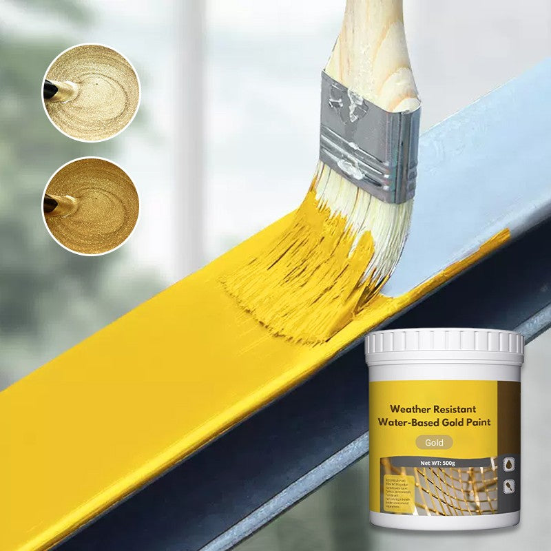 📢📢50 % de réduction !!!⏰Peinture dorée à base d'eau résistante aux intempéries💛