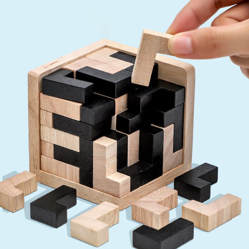 🔥 50 % de réduction ! 👶 Puzzle en bois en forme de T – Jeu de réflexion éducatif pour enfants & adultes, 54 pièces, développement cognitif 🧠✨