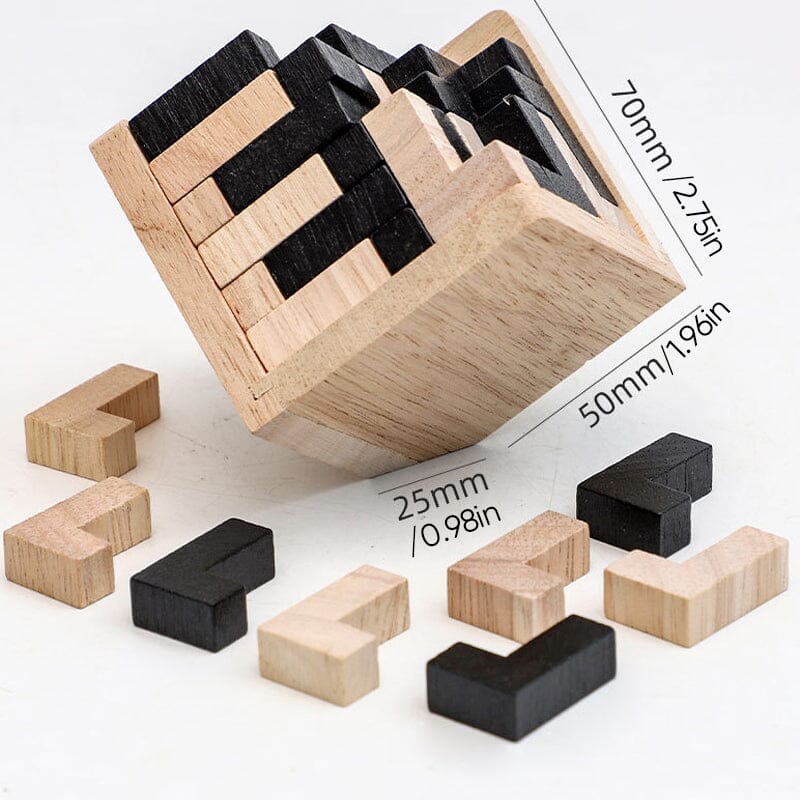 🔥 50 % de réduction ! 👶 Puzzle en bois en forme de T – Jeu de réflexion éducatif pour enfants & adultes, 54 pièces, développement cognitif 🧠✨