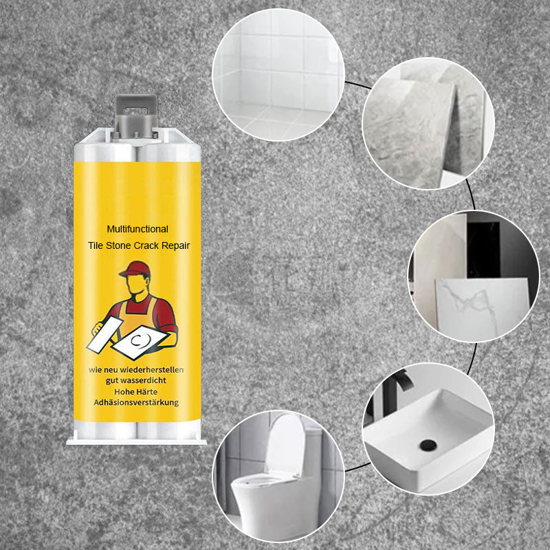 🧱 ACHETEZ 2 - RECEVEZ 1 GRATUIT ! ✨ Kit de Réparation Multifonctionnel pour Fissures (Carreaux/Pierre) - Coloration Précise et Résistance à l'Eau 🛠️💧