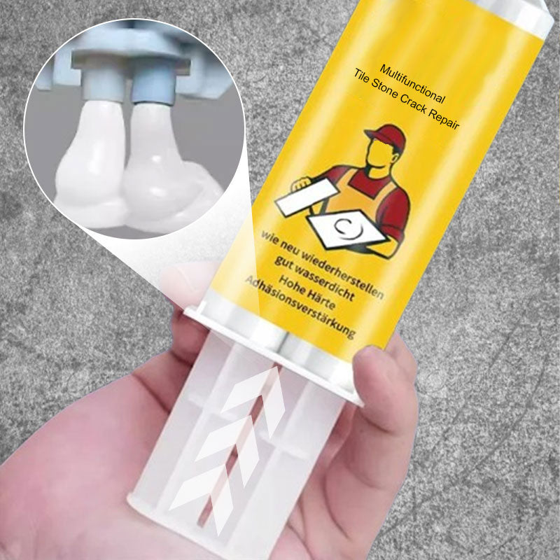 🧱 ACHETEZ 2 - RECEVEZ 1 GRATUIT ! ✨ Kit de Réparation Multifonctionnel pour Fissures (Carreaux/Pierre) - Coloration Précise et Résistance à l'Eau 🛠️💧