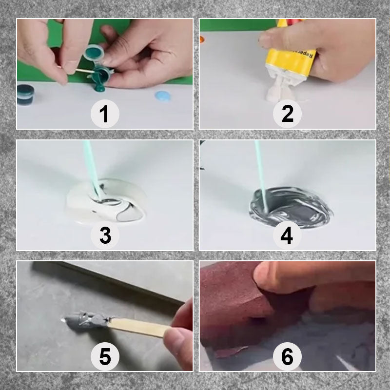 🧱 ACHETEZ 2 - RECEVEZ 1 GRATUIT ! ✨ Kit de Réparation Multifonctionnel pour Fissures (Carreaux/Pierre) - Coloration Précise et Résistance à l'Eau 🛠️💧