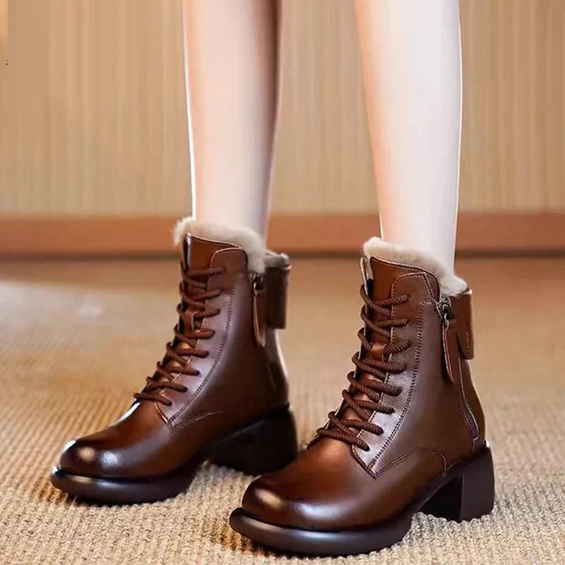 Le meilleur cadeau - Bottes pour femmes au style vintage élégant à la française