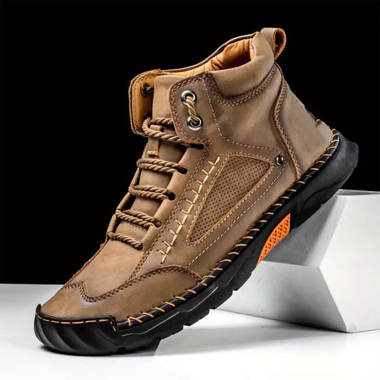 💥Chot Vente💥sylish cousue à la main Flat Sole Boots Men's 💥ultimate Comfort💥