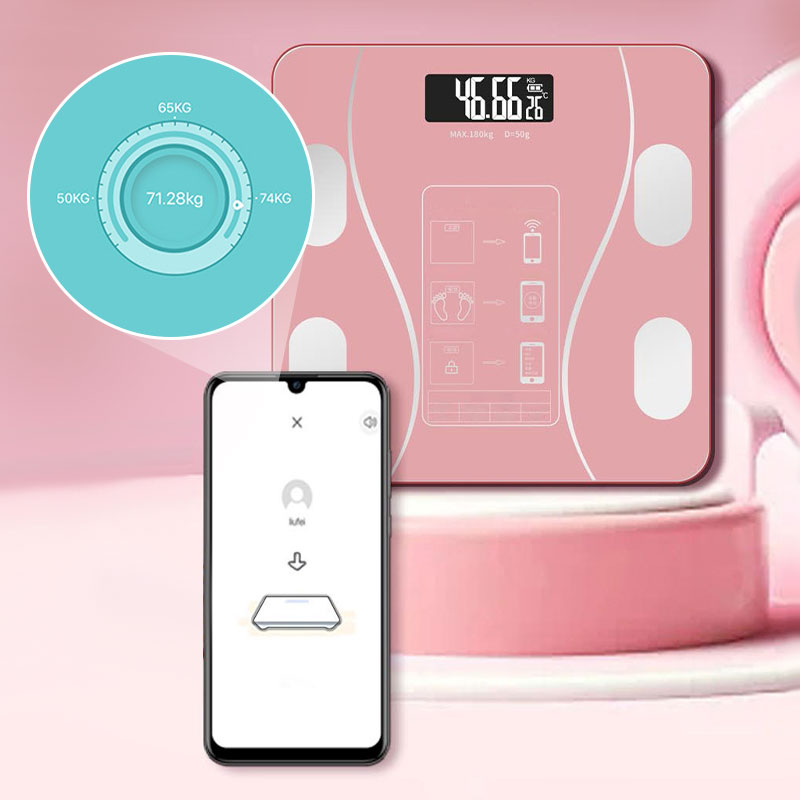 🥳50 % DE RÉDUCTION ! 💞👵 Pèse-personne intelligent avec analyseur de graisse corporelle – Connaissez vos chiffres, suivez votre santé ! Mesure facilement votre poids et votre graisse corporelle. Grand écran, mise en marche automatique 🩺📊