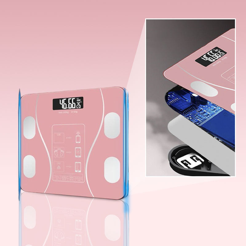 🥳50 % DE RÉDUCTION ! 💞👵 Pèse-personne intelligent avec analyseur de graisse corporelle – Connaissez vos chiffres, suivez votre santé ! Mesure facilement votre poids et votre graisse corporelle. Grand écran, mise en marche automatique 🩺📊