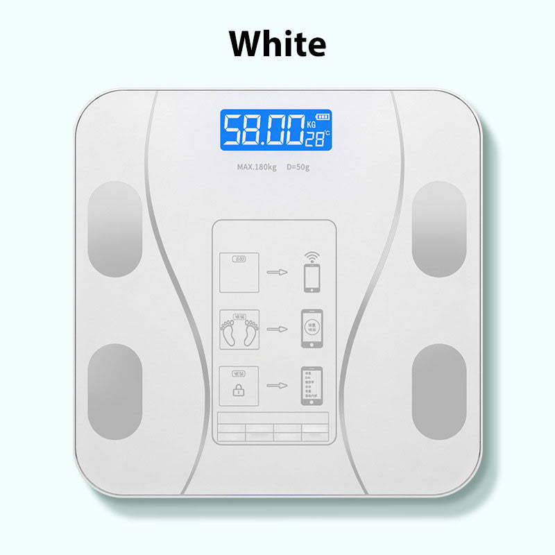 🥳50 % DE RÉDUCTION ! 💞👵 Pèse-personne intelligent avec analyseur de graisse corporelle – Connaissez vos chiffres, suivez votre santé ! Mesure facilement votre poids et votre graisse corporelle. Grand écran, mise en marche automatique 🩺📊