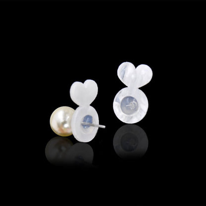 Clear Silicone Earring Backings With Strong Support