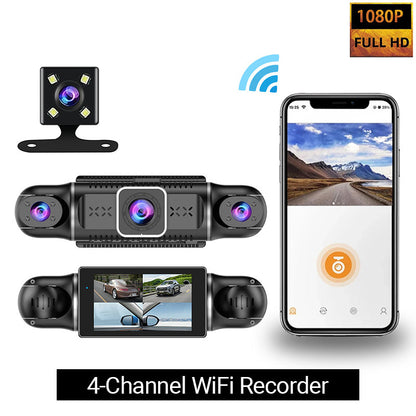 ✨ Driving Security ✨ 4-Channel 1080P Car Recorder