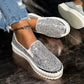 💎 60% DE RÉDUCTION ! 💎 Chaussures Slip-On Femme – Paillettes Brillantes, Semelle Antidérapante & Confort Respirant pour Tous les Jours 🌸👟