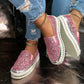 💎 60% DE RÉDUCTION ! 💎 Chaussures Slip-On Femme – Paillettes Brillantes, Semelle Antidérapante & Confort Respirant pour Tous les Jours 🌸👟