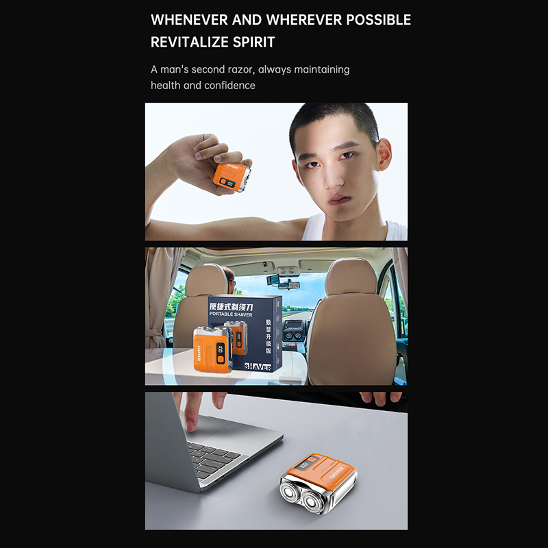 🧔 50% DE RÉDUCTION! ⚡ Mini Rasoir Électrique Portable Homme – Détection AI, tête magnétique & charge rapide – Rasage précis et confortable partout ✨