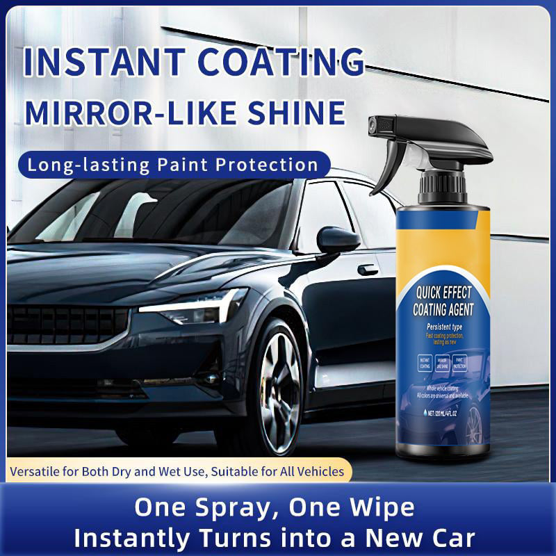 🏆  Spray de revêtement céramique avancé – Application en 5 minutes, brillance et protection hydrophobe pendant 12 mois. Brillance instantanée, sans effort !🚗