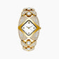 Retro Quartz Watch with Sparkling Rhinestones