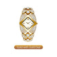 Retro Quartz Watch with Sparkling Rhinestones