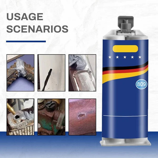 🔥 Achetez 3 Obtenez 2 Gratuit ! ✨ Colle Réparation Métal Puissante - Sans Soudure, Tenue -40°C à 200°C, Durcissement Rapide 🛠️⚡