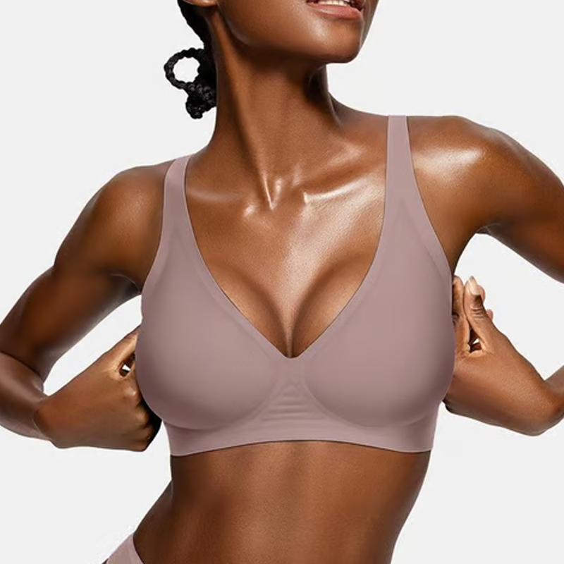 🍃 Vente chaude d'été 50% de réduction ⏰ Deep V Plunge Push-up sans fil sans couture Jelly Bra
