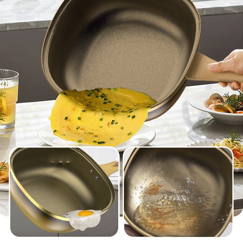 🔥 50 % DE RÉDUCTION ! 🍳✨ Pot anti-adhésif en alliage de titane de 12 pouces avec couvercle 🍲💫