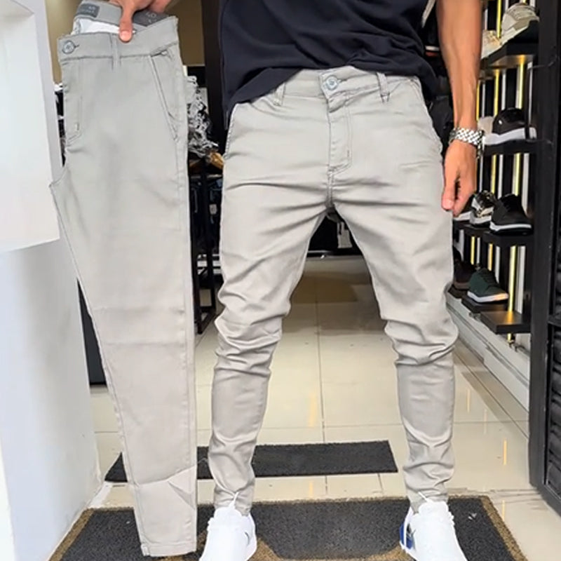 🌟 Coupe parfaite, look élégant – Le pantalon casual slim fit