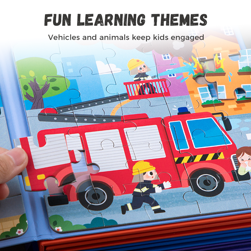 🧩 50% DE RÉDUCTION ! 🧠 Puzzles Magnétiques Enfants - Jeu Éducatif avec Formes Géométriques et Créativité, Apprentissage par le Jeu 🎨📦