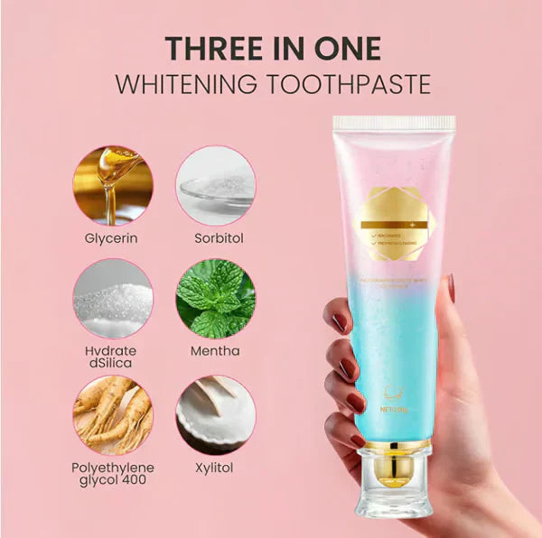 💖Dentifrice à la niacinamide pour des dents d'un blanc éclatant🦷Des dents d'un blanc nacré🦷La nouvelle arme secrète pour votre sourire !