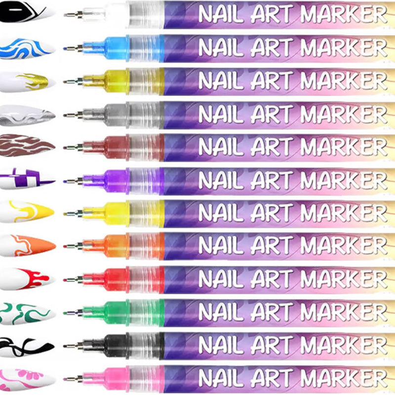 ⏳Spécial à durée limitée⏰Coffret de 12 Stylos pour Nail Art💅