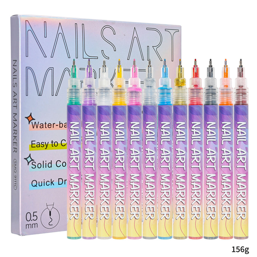 ⏳Spécial à durée limitée⏰Coffret de 12 Stylos pour Nail Art💅