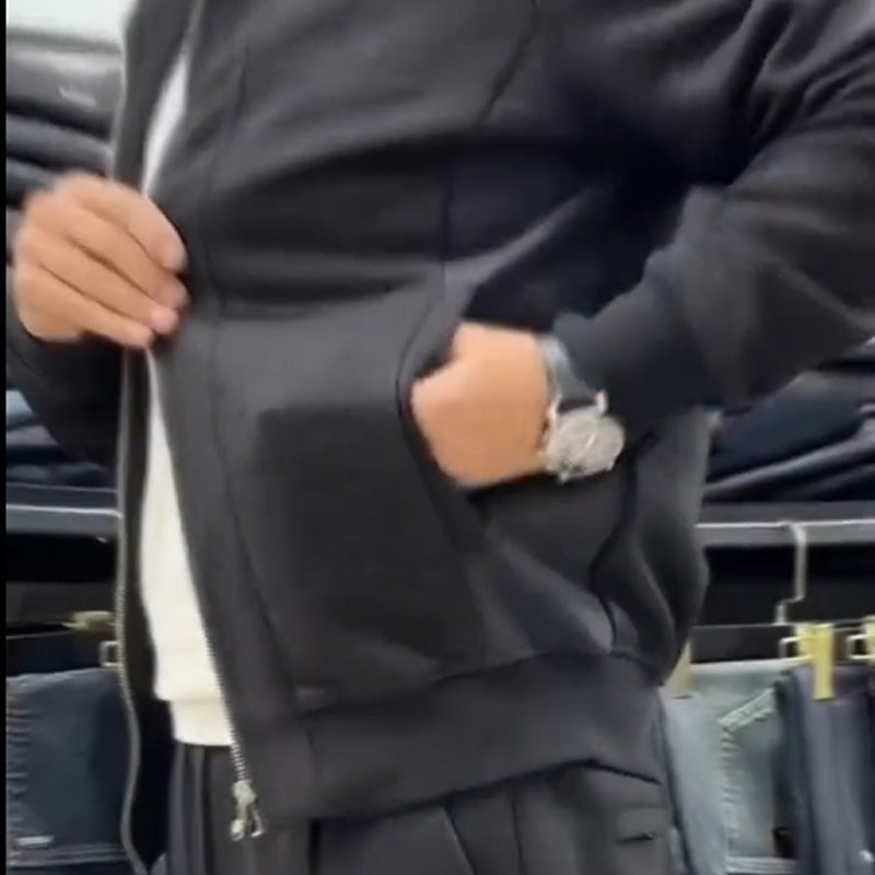 Ensemble deux pièces veste et pantalon décontractés pour homme