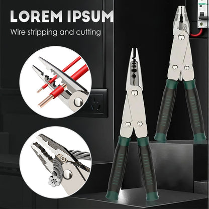 Pince à fil réglable 2-en-1 à double mâchoire