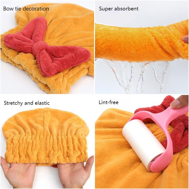 Serviette de bain super absorbante pour cheveux mouillés