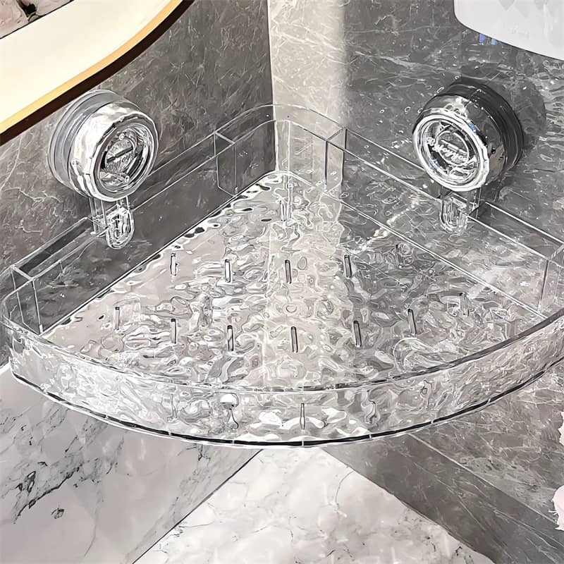 🥰💥Support mural transparent sans perçage : rangement sans perçage, amovible et multifonctionnel pour les triangles et les rectangles