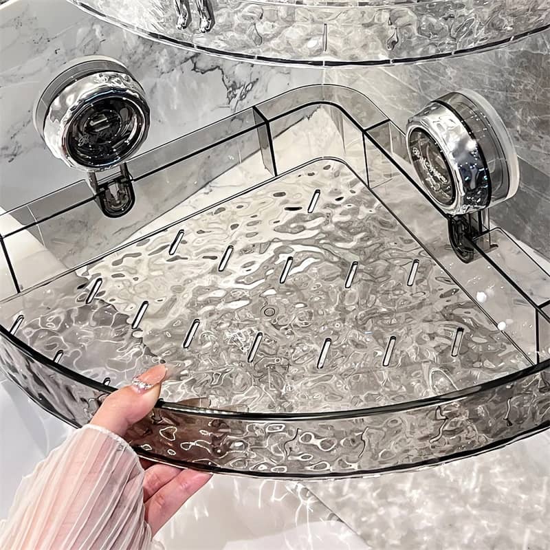 🥰💥Support mural transparent sans perçage : rangement sans perçage, amovible et multifonctionnel pour les triangles et les rectangles
