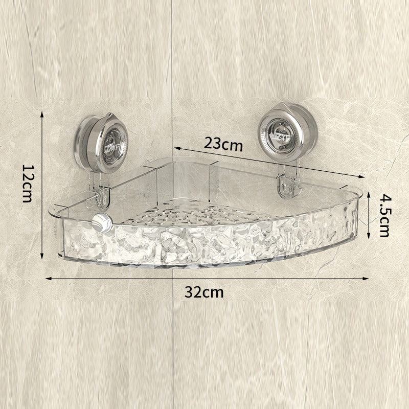 🥰💥Support mural transparent sans perçage : rangement sans perçage, amovible et multifonctionnel pour les triangles et les rectangles